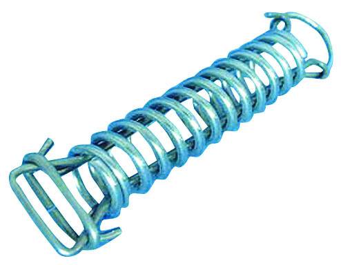 Ressort dynamométrique en inox pour couverture de piscine.