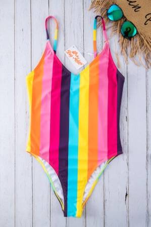 maillot de bain 1 pièce multicolore 
