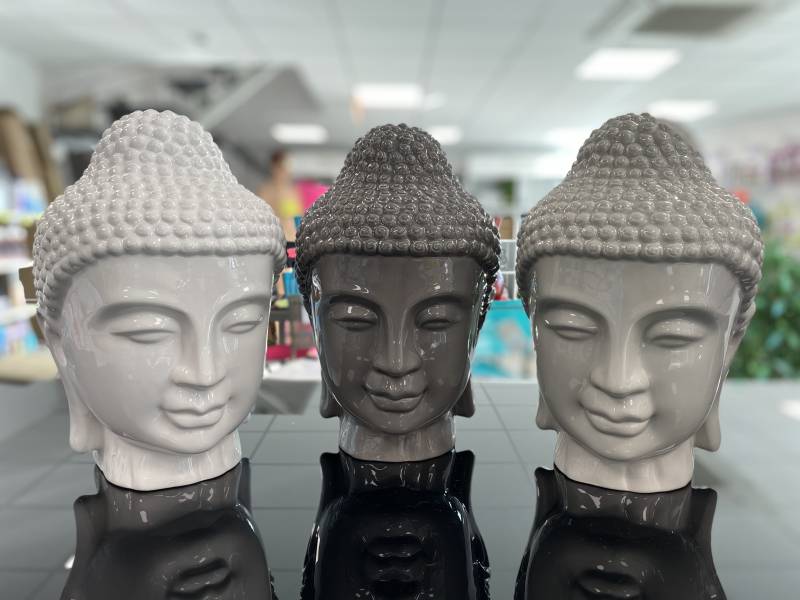 Tête de Bouddha en céramique - 27cm