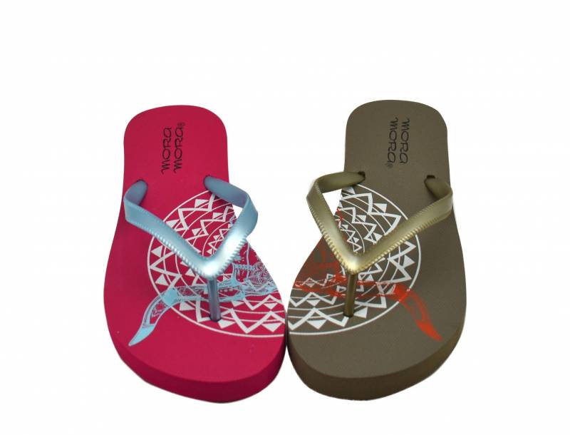 Tong buffalo framboise et taupe